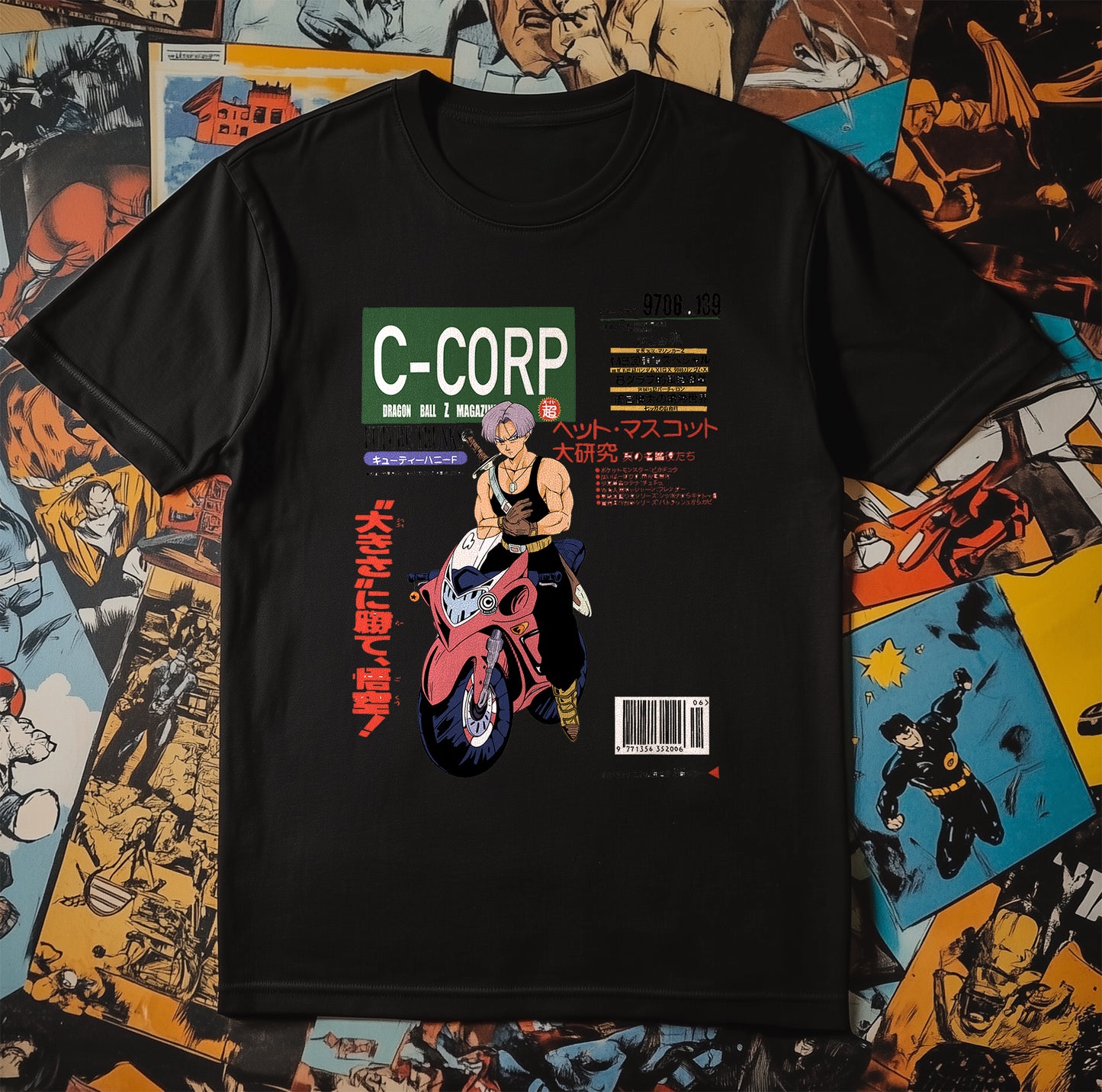 DBZ 15 Motorcycle T-Shirt