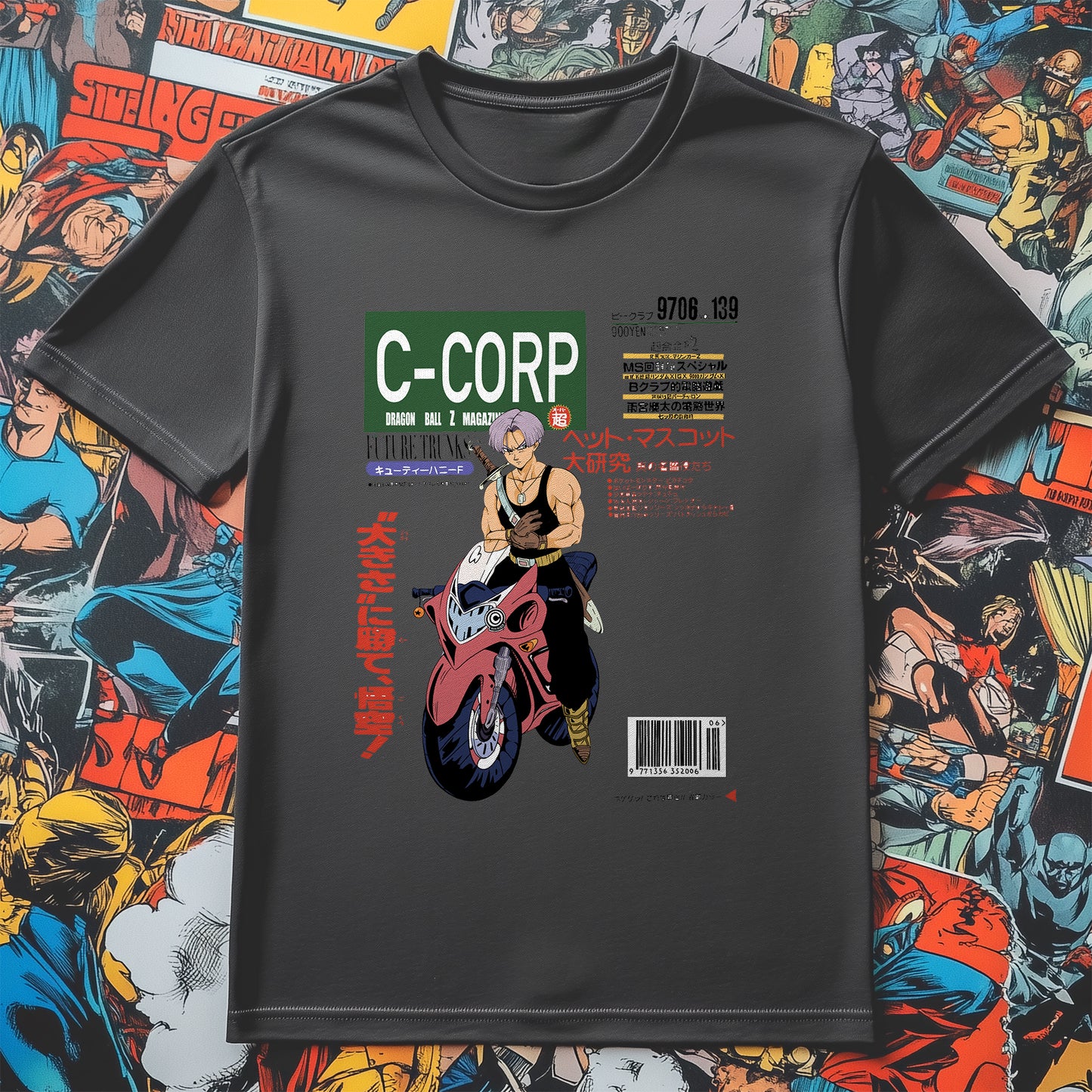 DBZ 15 Motorcycle T-Shirt