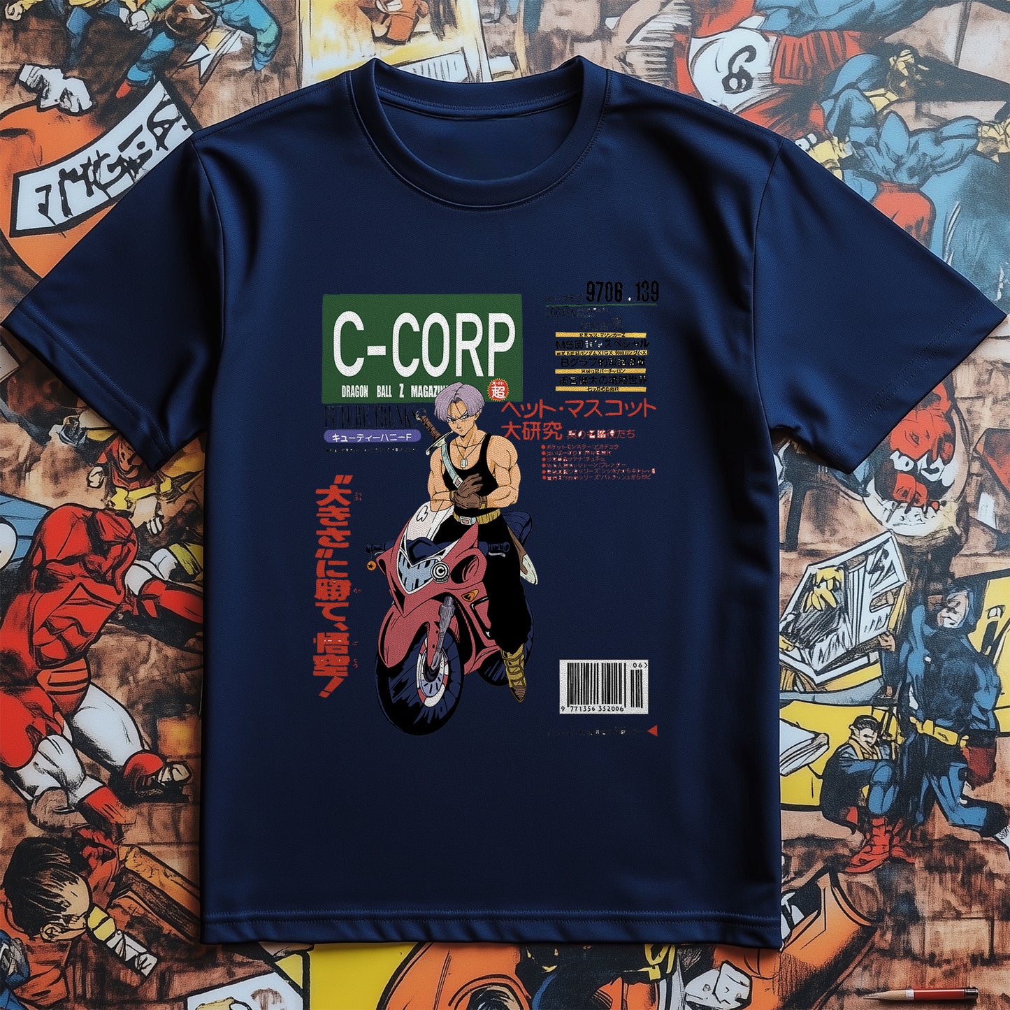 DBZ 15 Motorcycle T-Shirt