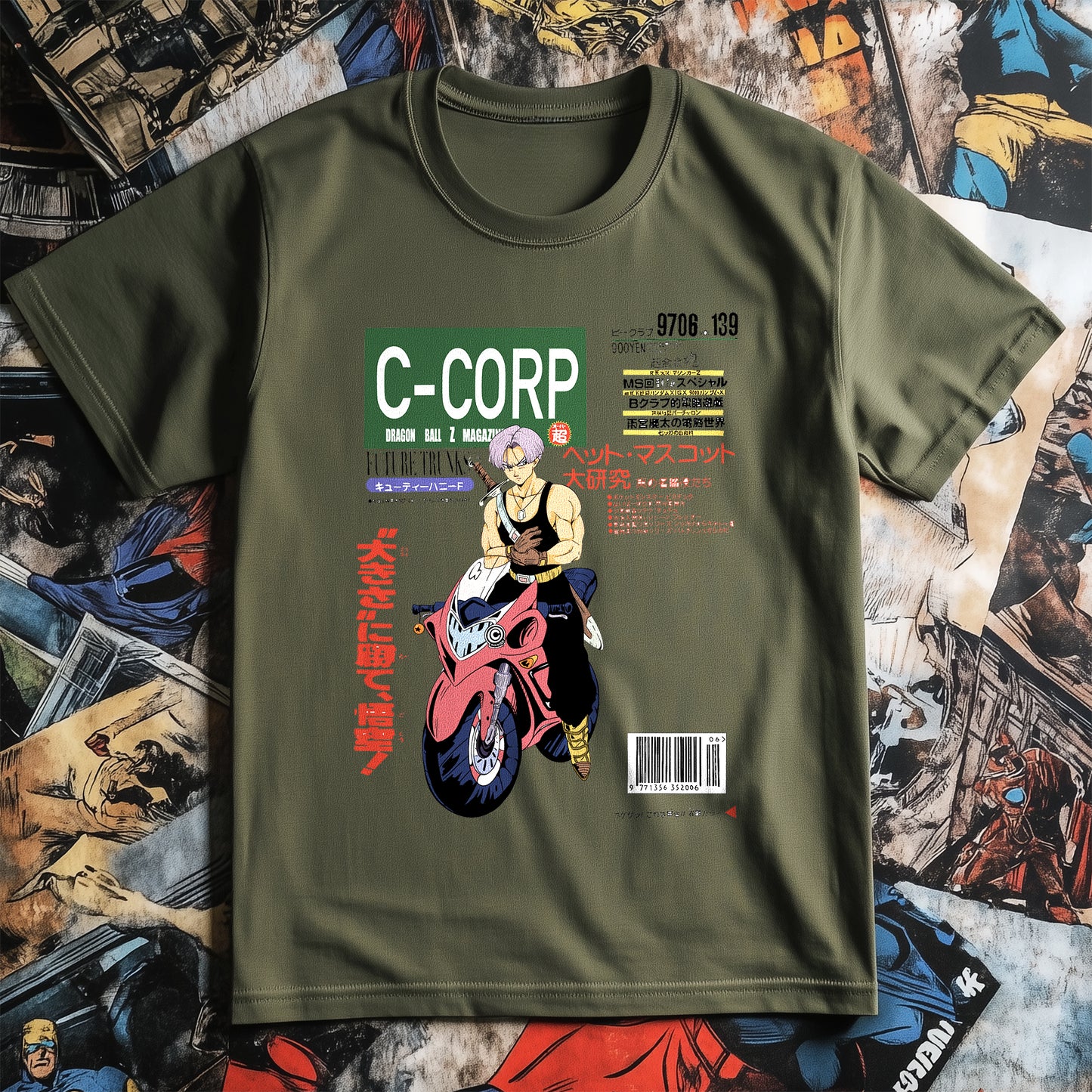 DBZ 15 Motorcycle T-Shirt